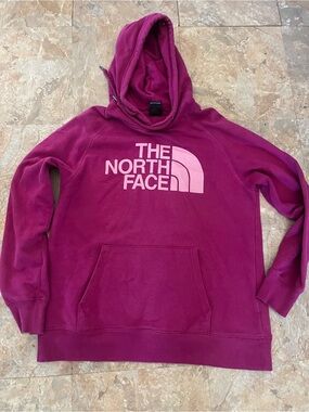 The North Face Women's Magenta Hoodie with Pink Logo